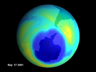 Dziura ozonowa nad Antarktydą
