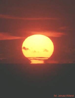 Zachód Słońca w lipcu 1996