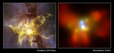 Dwa obrazy NGC 6240