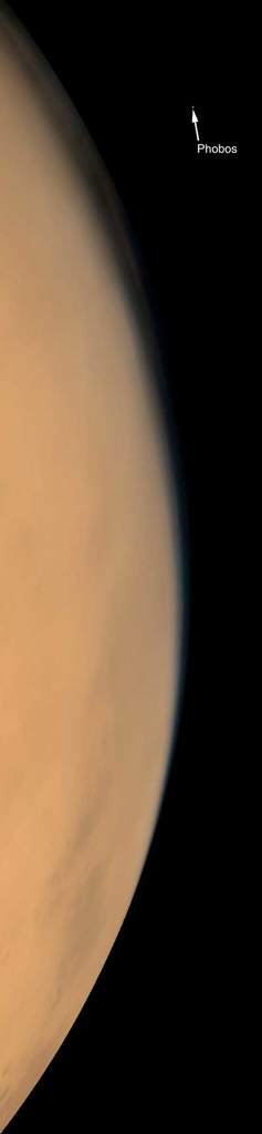Mars i jego Księżyc Fobos