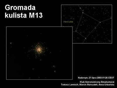 M13 w obiektywie Meade ETX-70AT