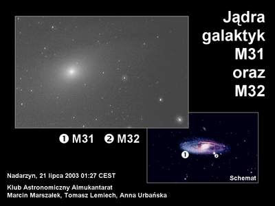 Jądro M31 przez Meade ETX-70AT