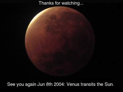 Zaćmienie Księżyca z 9 listopada 2003 (VIII)