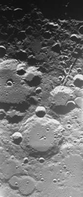 Kratery Brianchon i Pascal widziane z pokładu sondy SMART-1