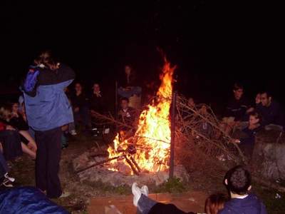 IAYC 2005 - ostatnia noc obozu (pożegnalne ognisko)