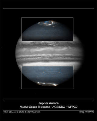 Zorze polarne na Jowiszu, 17-20 lutego 2007