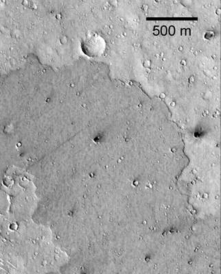Młodszy i starszy fargment powierzchni Marsa