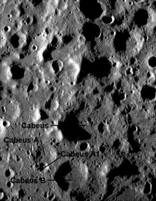 okolice Cabeus A - NASA