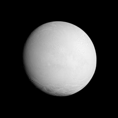 Enceladus - zdjęcie z sondy Cassini