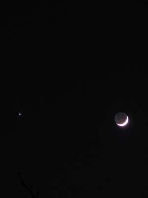 Jowisz i Księżyc, 25 marca 2012
