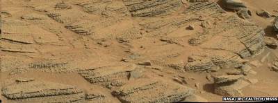 Skały na Marsie dowodzące istnienia tam wody