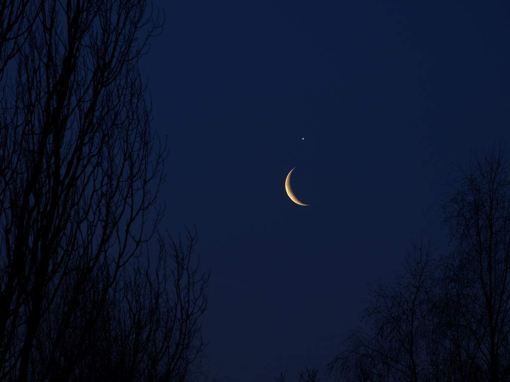 26 lutego 2014, złączenie Księżyca z Wenus (II)