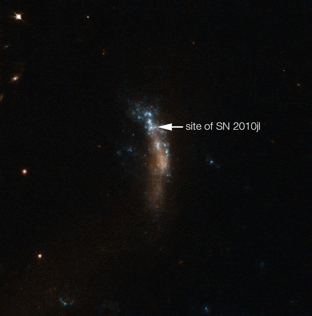 Galaktyka UGC 5189A i supernowa SN 2010jl