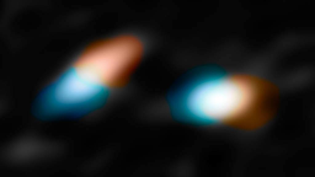 Ruch dysków protoplanetarnych wokół gwiazd układu HK Tauri