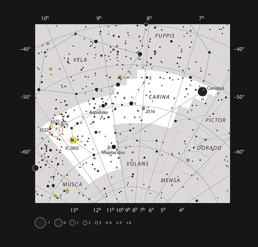 Gwiazdozbiór Kila i NGC 3603
