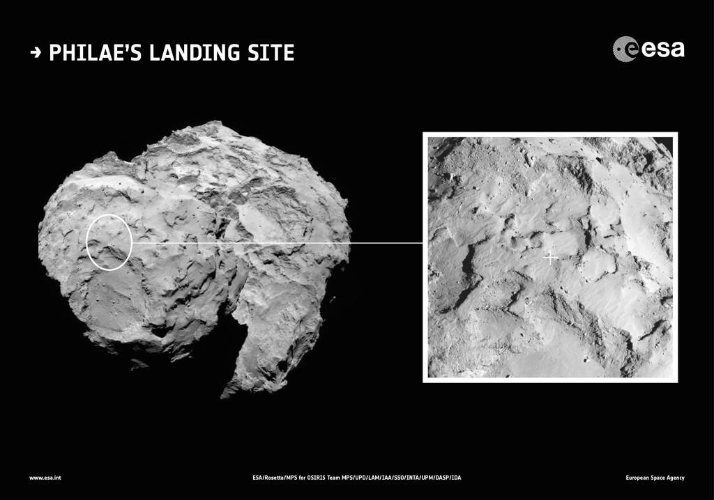 Lądowisko Philae na komecie 67P