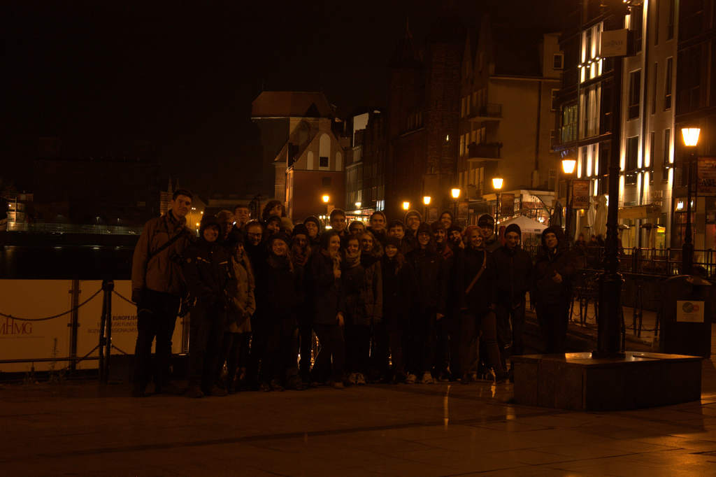 Seminarium Gdańsk 2014 - uczestnicy podczas wieczornego spaceru