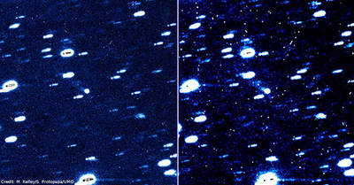 Zdjęcia wykonane przez Michaela Kelley i Silvię Protopapę (University of Maryland) potwierdzają odkrycie warkocza kometarnego za „asteroidą” 2016 BA14.