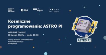 Kosmiczne programowanie: Astro Pi (Webinar) @ Wydarzenie online