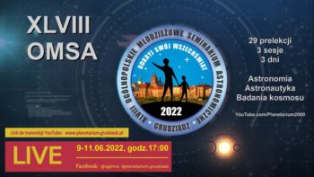 OMSA'22 / 3 dni prelekcji astronomicznych ONLINE @ Wydarzenie online