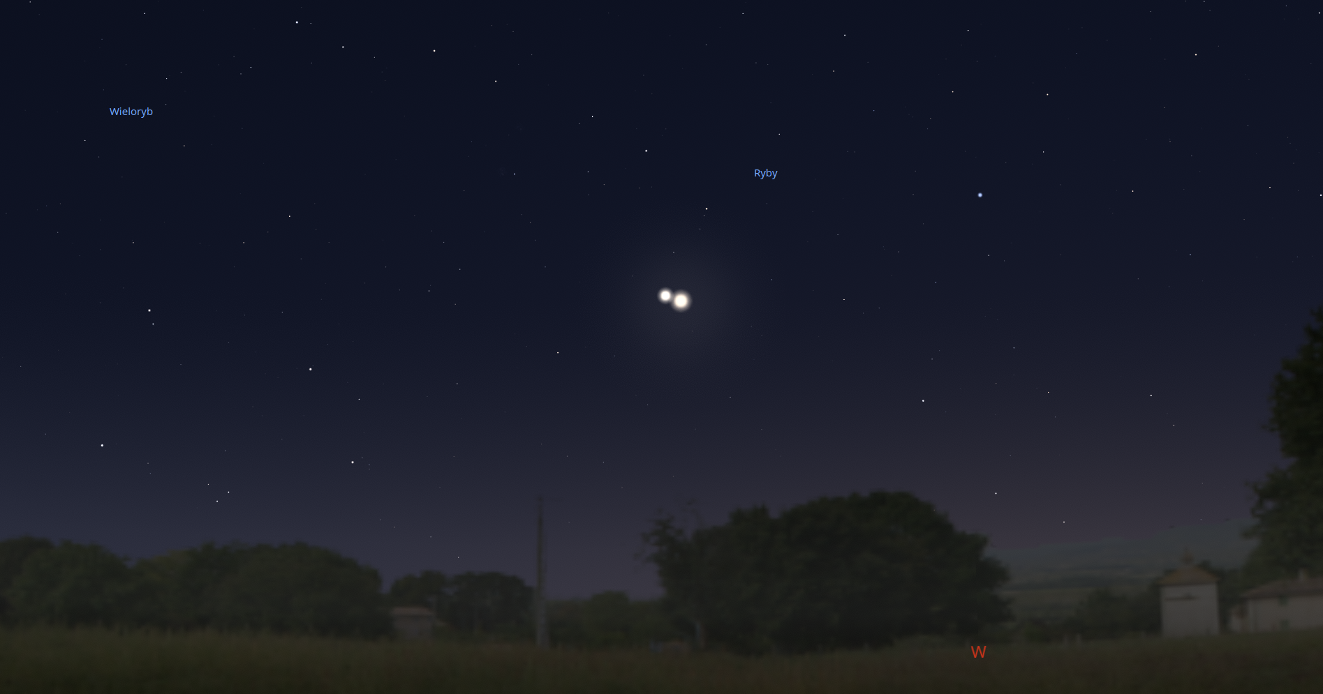 Niebo w marcu 2023 roku