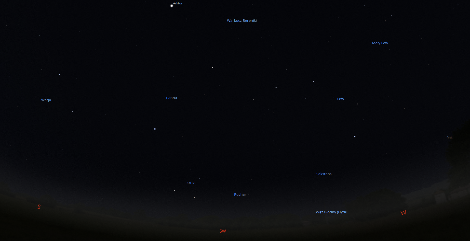 Niebo w maju 2023 roku