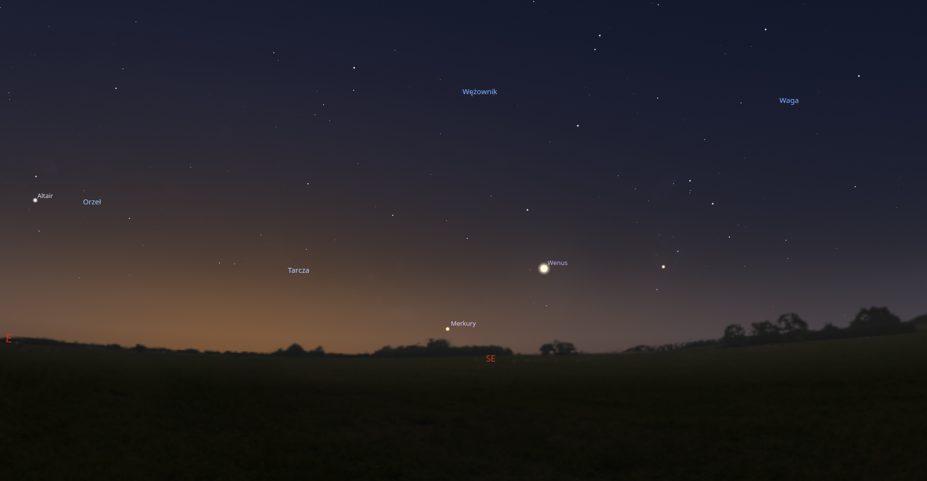 Niebo w styczniu 2024 roku