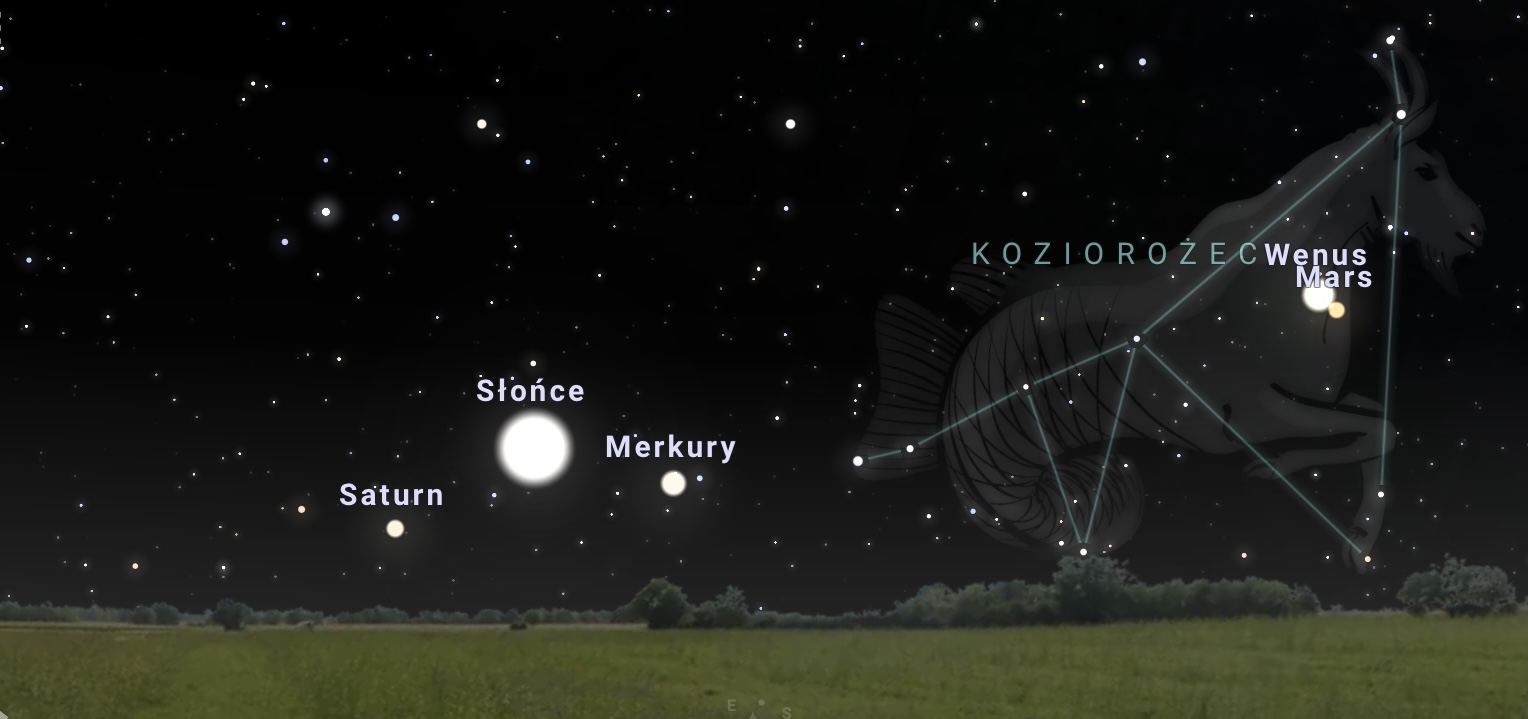 Niebo w lutym 2024 roku