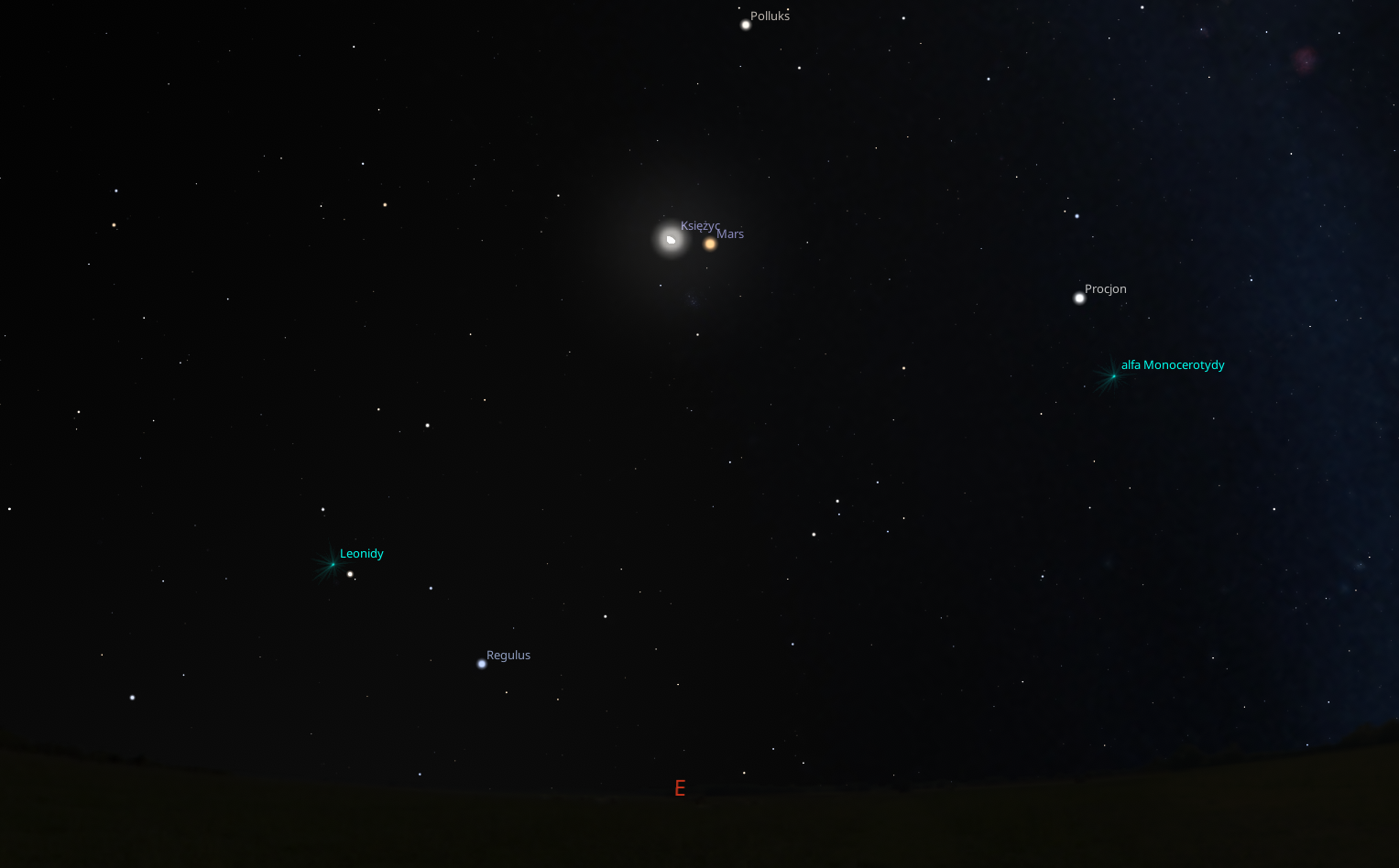 Niebo w listopadzie 2024 roku