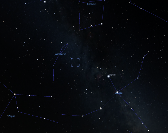 Położenie Caldwella 19 na niebie.