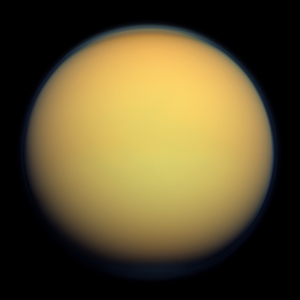 Zdjęcie Tytana wykonane przez orbiter Cassini.