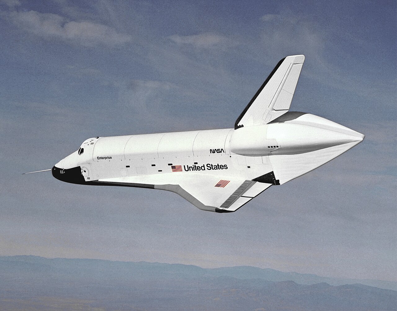 Enterprise – Free Flight after Separation from 747