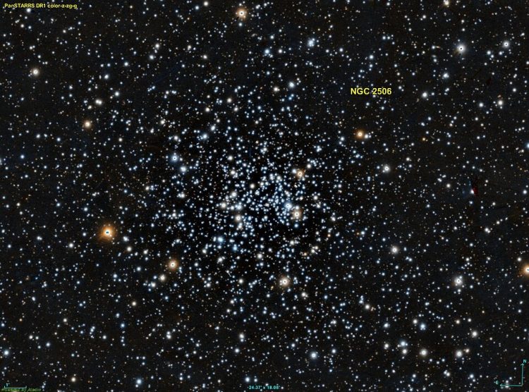 Zdjęcie C54. Gromada została podpisana na żółto.