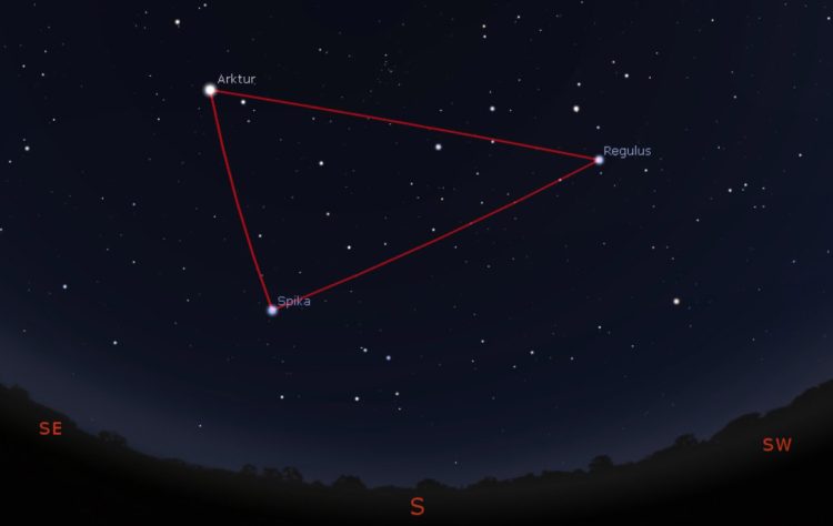 Asteryzm Trójkąt Wiosenny.