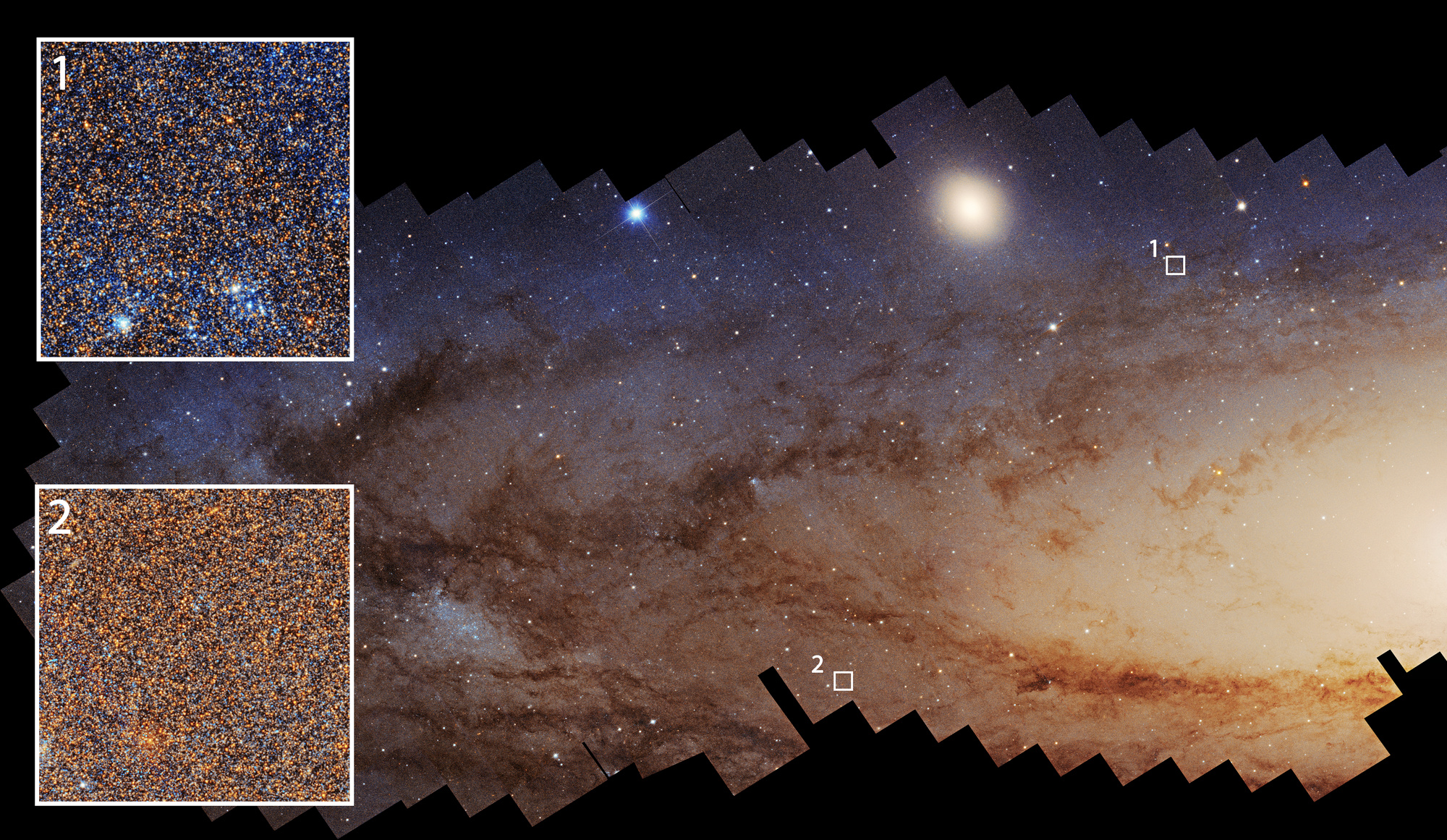 Teleskop Hubble’a ukazuje zanik procesów gwiazdotwórczych w galaktyce Andromedy