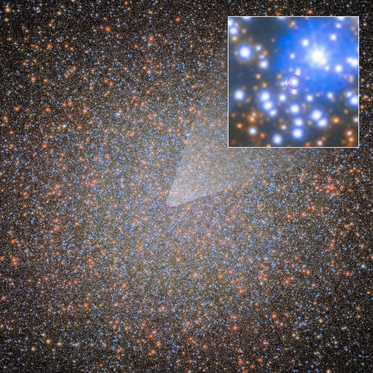 Teleskop Hubble’a odkrywa pierwszą z brakujących czarnych dziur w gromadzie gwiazd