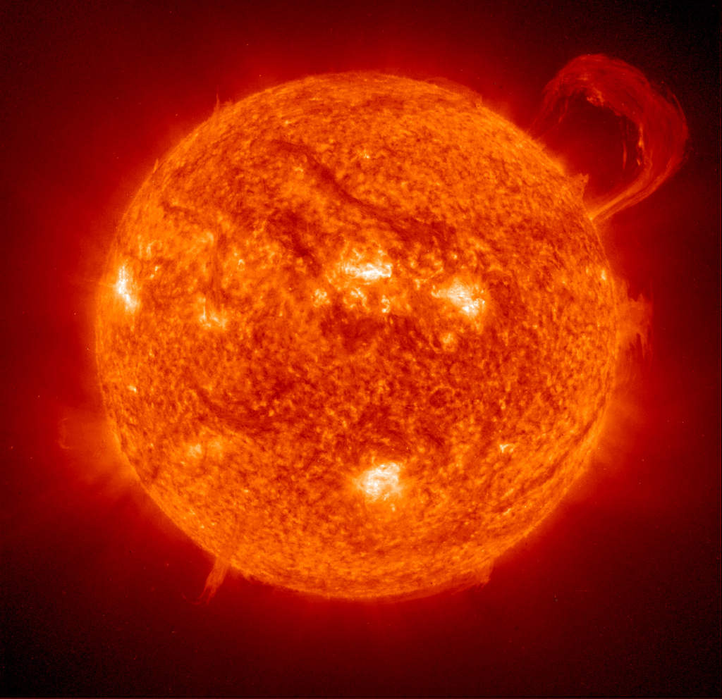 Słońce obserwowane przez SOHO