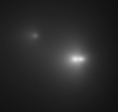 Trzy jądra komety C/2001 A2 LINEAR