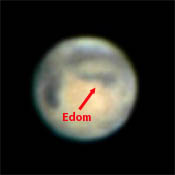 Mars widziany przez 15-centymetrowy teleskop