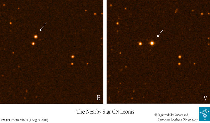 Gwiazda CN w gwiazdozbiorze Lwa