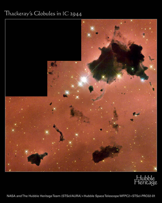 Globule w IC 2944
