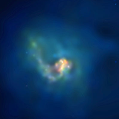 Chłodny gaz w gromadzie galaktyk w Centaurze
