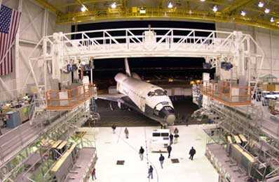 Columbia w zakładach Boeinga