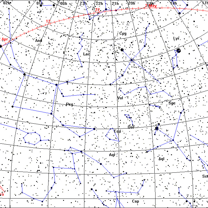 Droga Komety Ikeya-Zhang na tle gwiazd