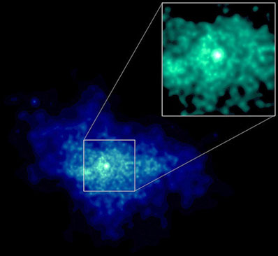 Mgławica "Bycze Oko" wokół pulsara