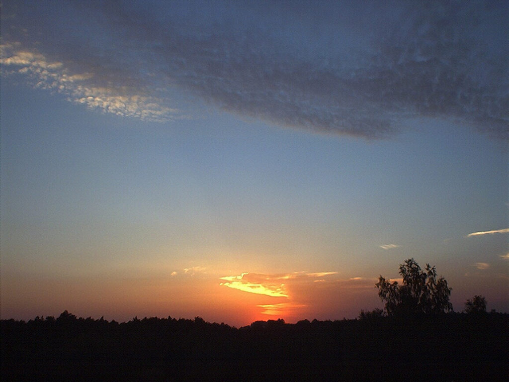 Zachód Słońca widziany z Załęcza