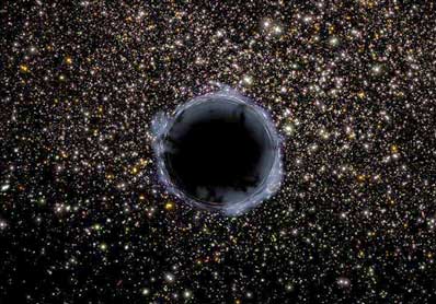 Czarna dziura w gromadzie kulistej