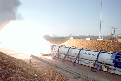 Test silnika rakiety Atlas 5