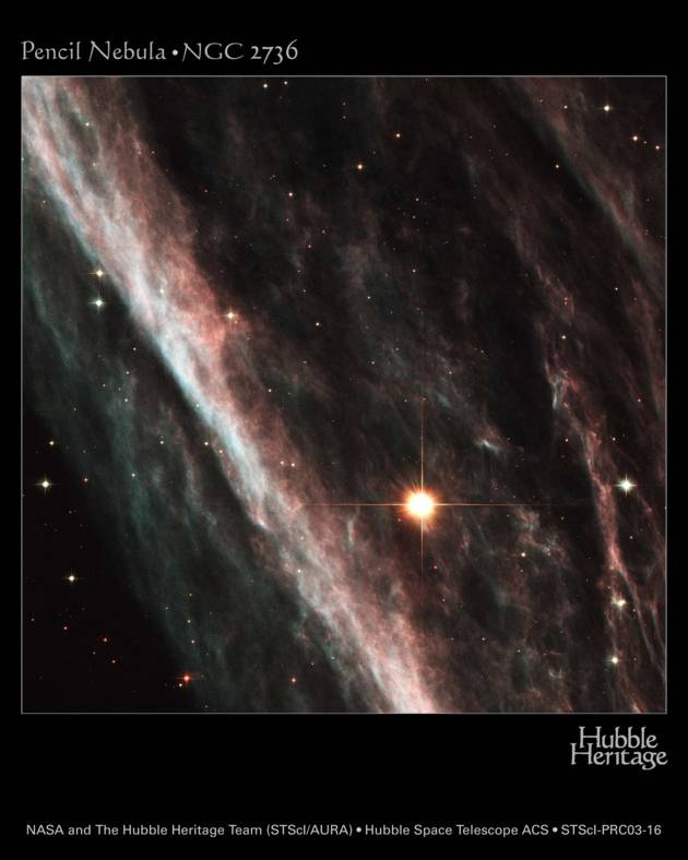 Mgławica Ołówek (NGC 2736)