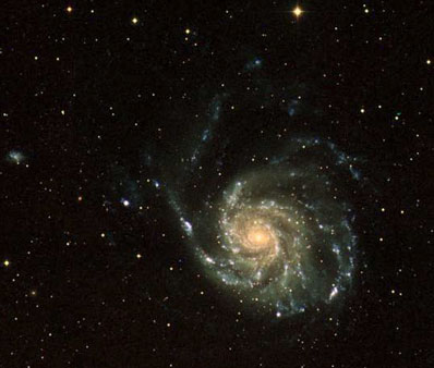 M101 - zdjęcie z GALEX